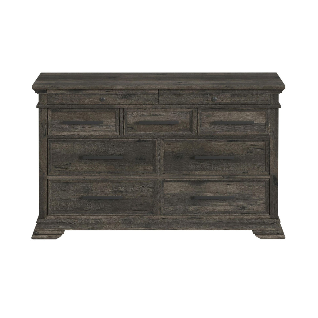 Park Ridge 9-Drawer Dresser In Charcoal