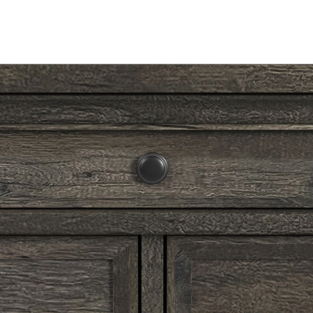 Park Ridge 3-Drawer Nightstand In Charcoal