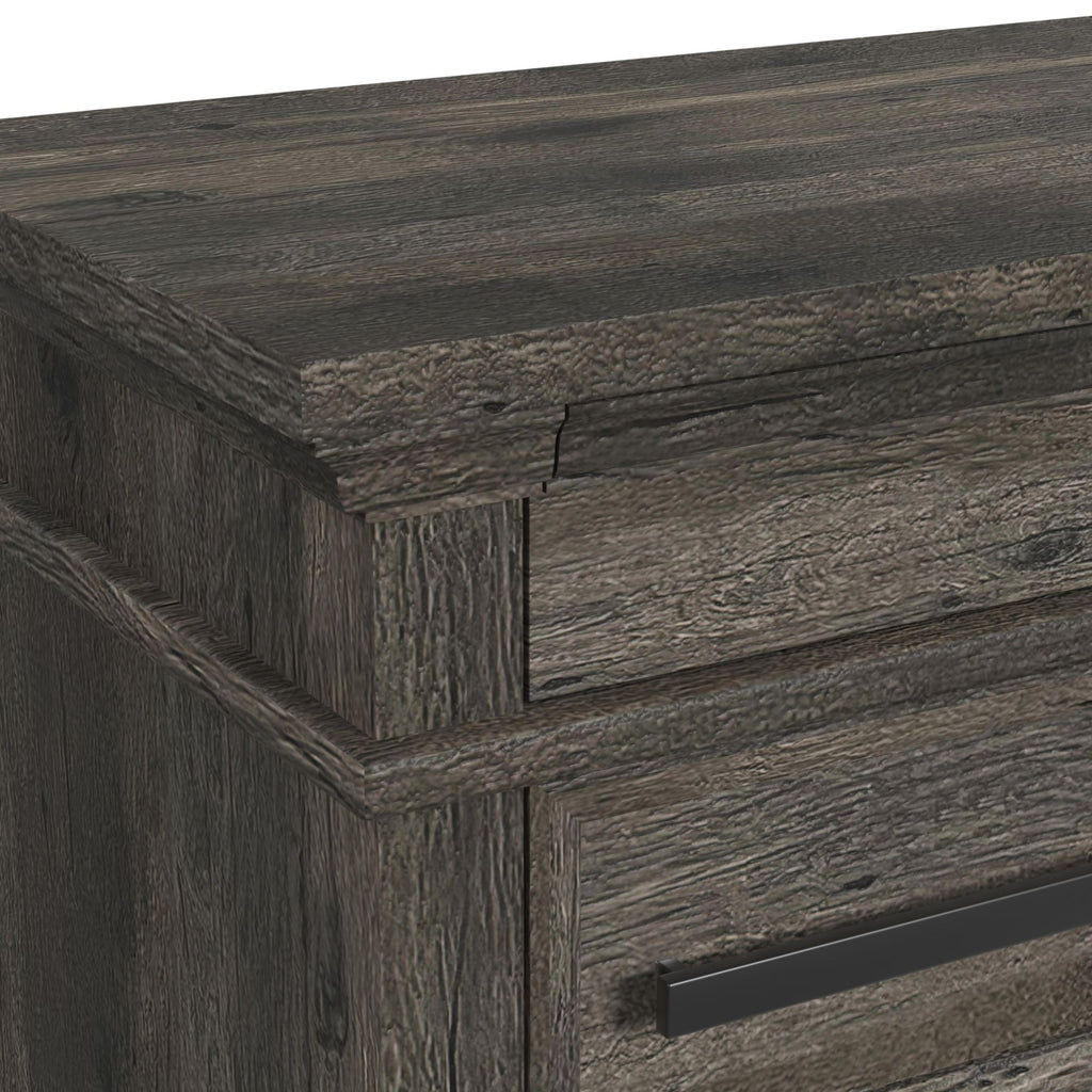 Park Ridge 6-Drawer Chest In Charcoal