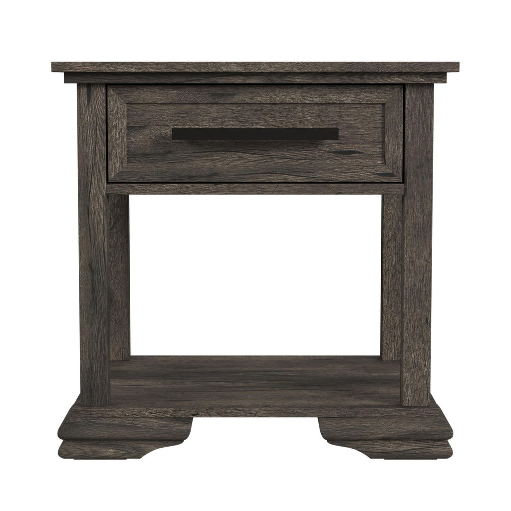 Park Ridge End Table In Charcoal