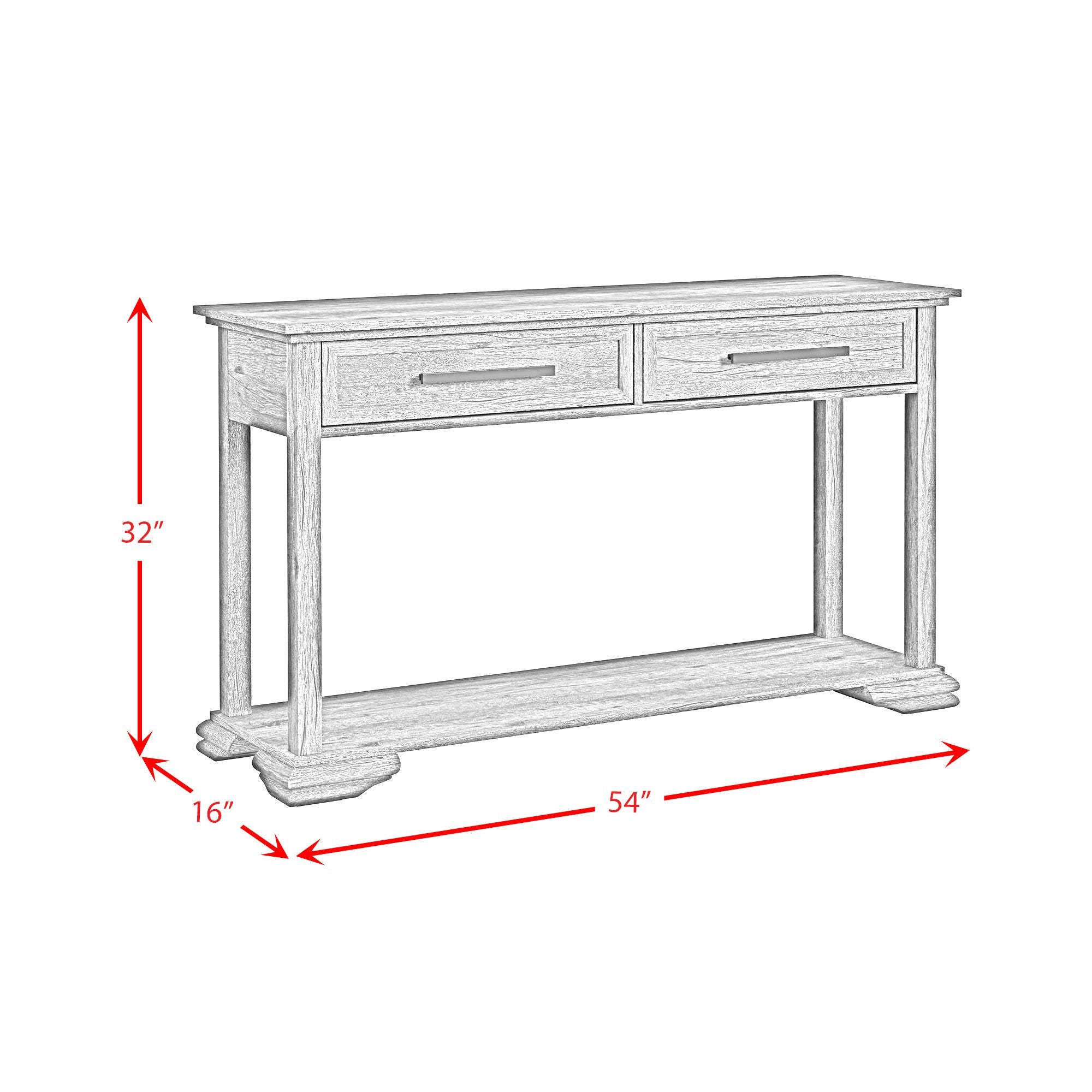 Park Ridge Sofa Table In Charcoal