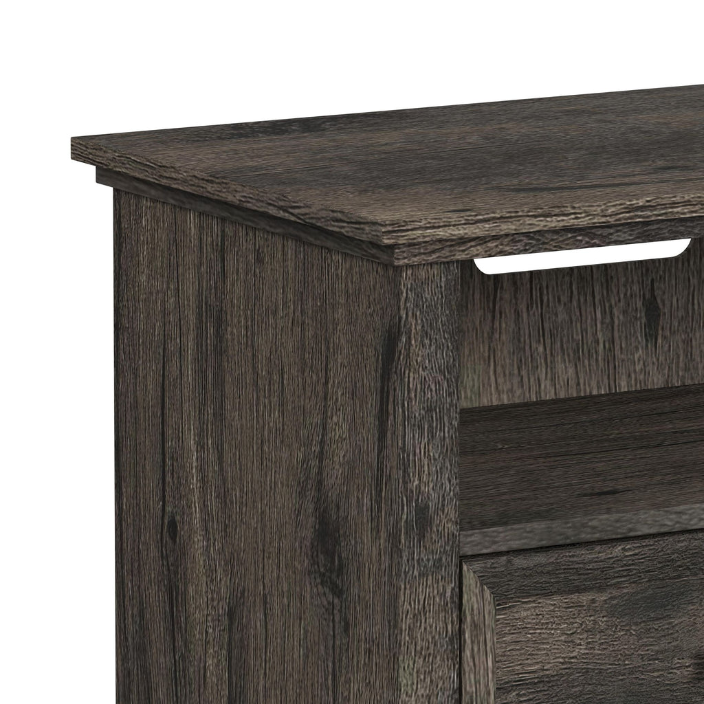 Park Ridge 82'' Tv Console Without Fireplace Insert In Charcoal