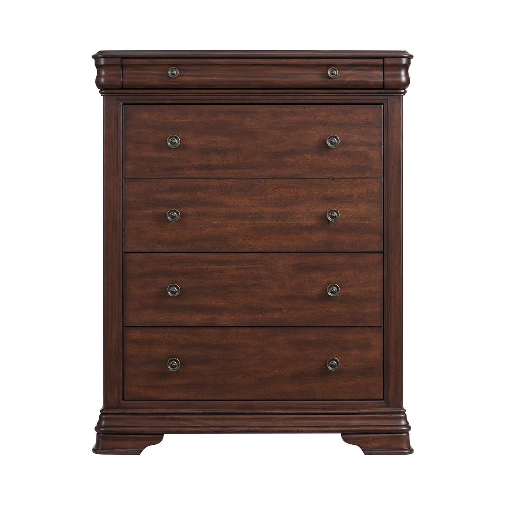 Phillipe 5-Drawer Chest In Cherry
