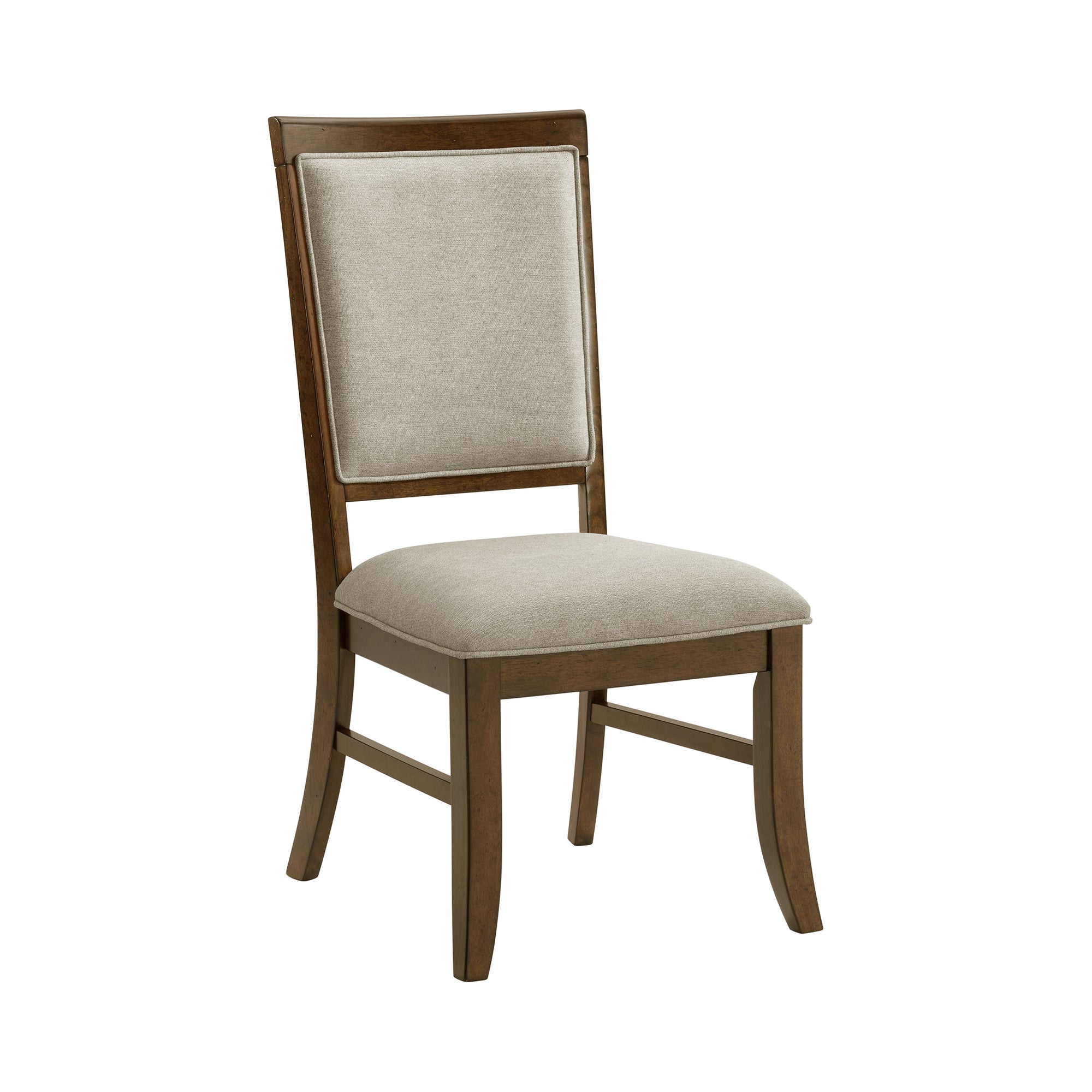 Phillipe Dining Side Chair With Grey Fabric In Cherry (2 Per Carton)