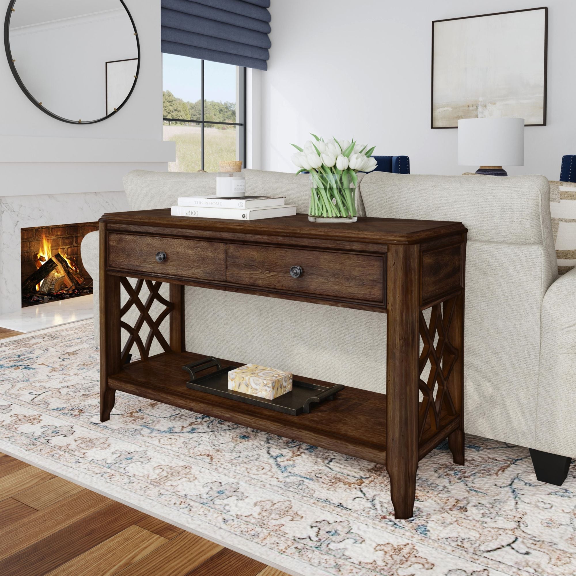 Phillipe Sofa Table In Cherry