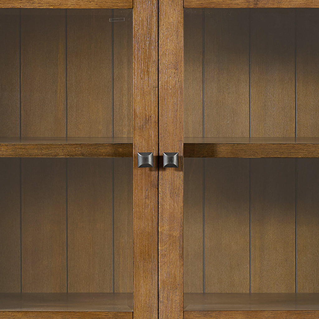 Portico Display Cabinet In Brown Oak