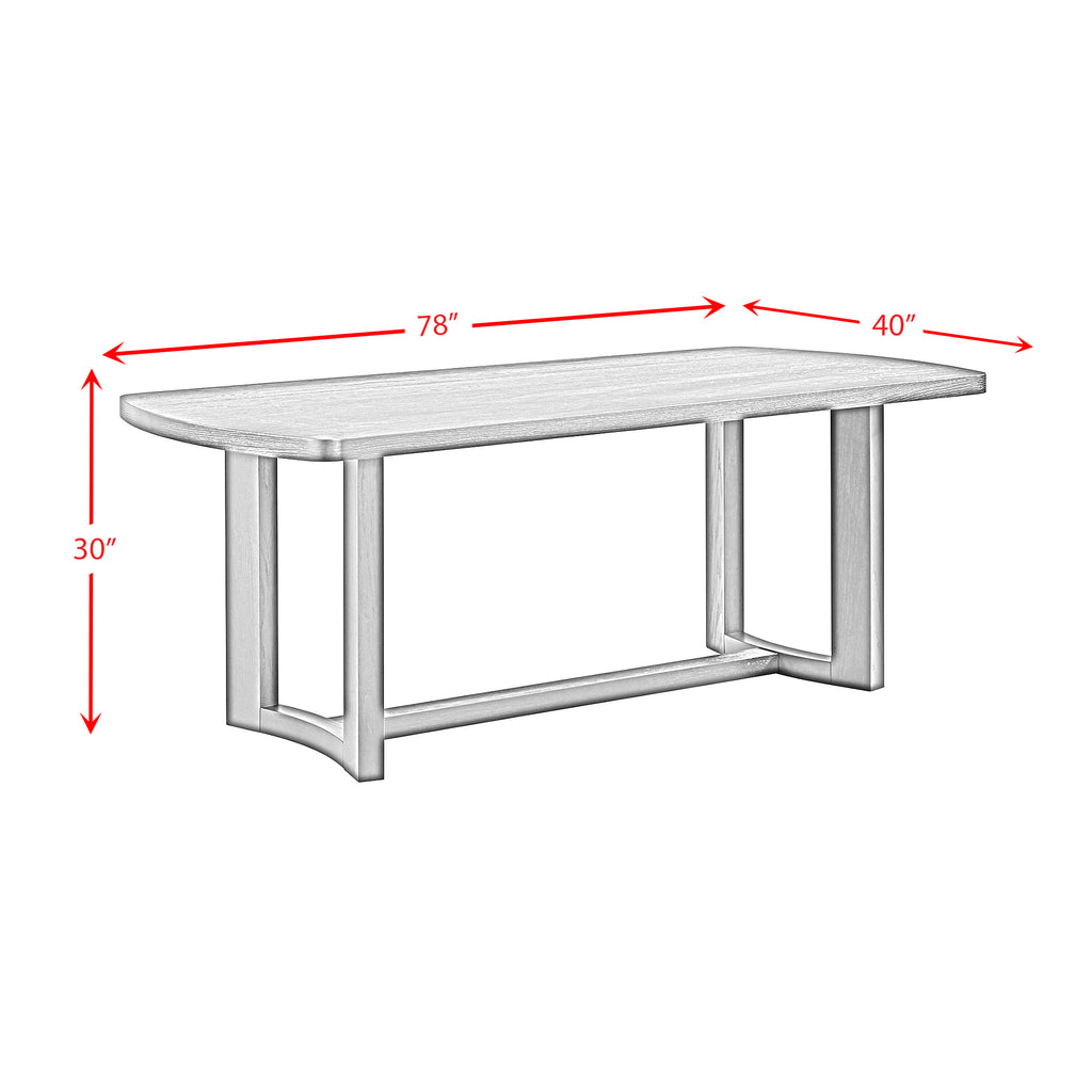 Portland Rectangular Dining Table In Natural