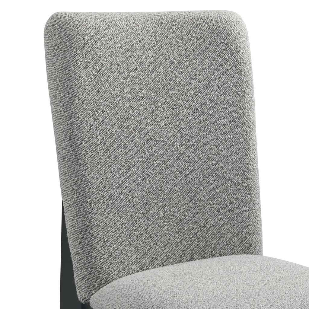 Portland Side Chair With Grey Fabric (Pgy1113-4) In Black (2 Per Carton)