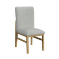 Portland Side Chair With Grey Fabric (Pgy1113-4) In Natural (2 Per Carton)