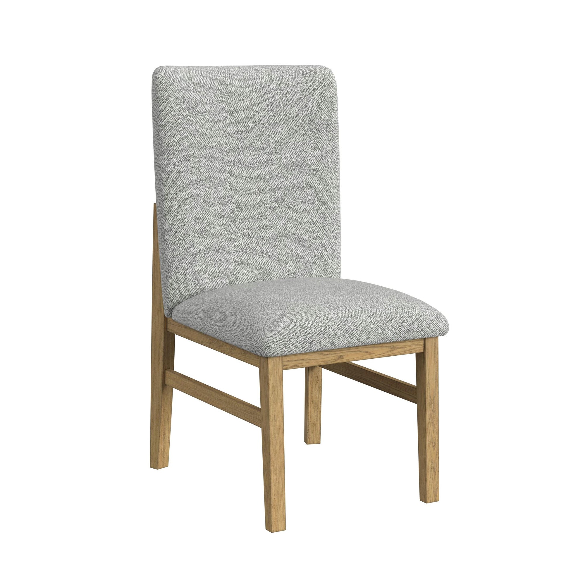 Portland Side Chair With Grey Fabric (Pgy1113-4) In Natural (2 Per Carton)