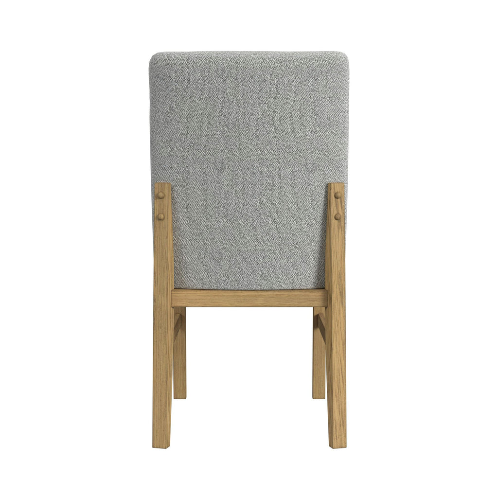 Portland Side Chair With Grey Fabric (Pgy1113-4) In Natural (2 Per Carton)