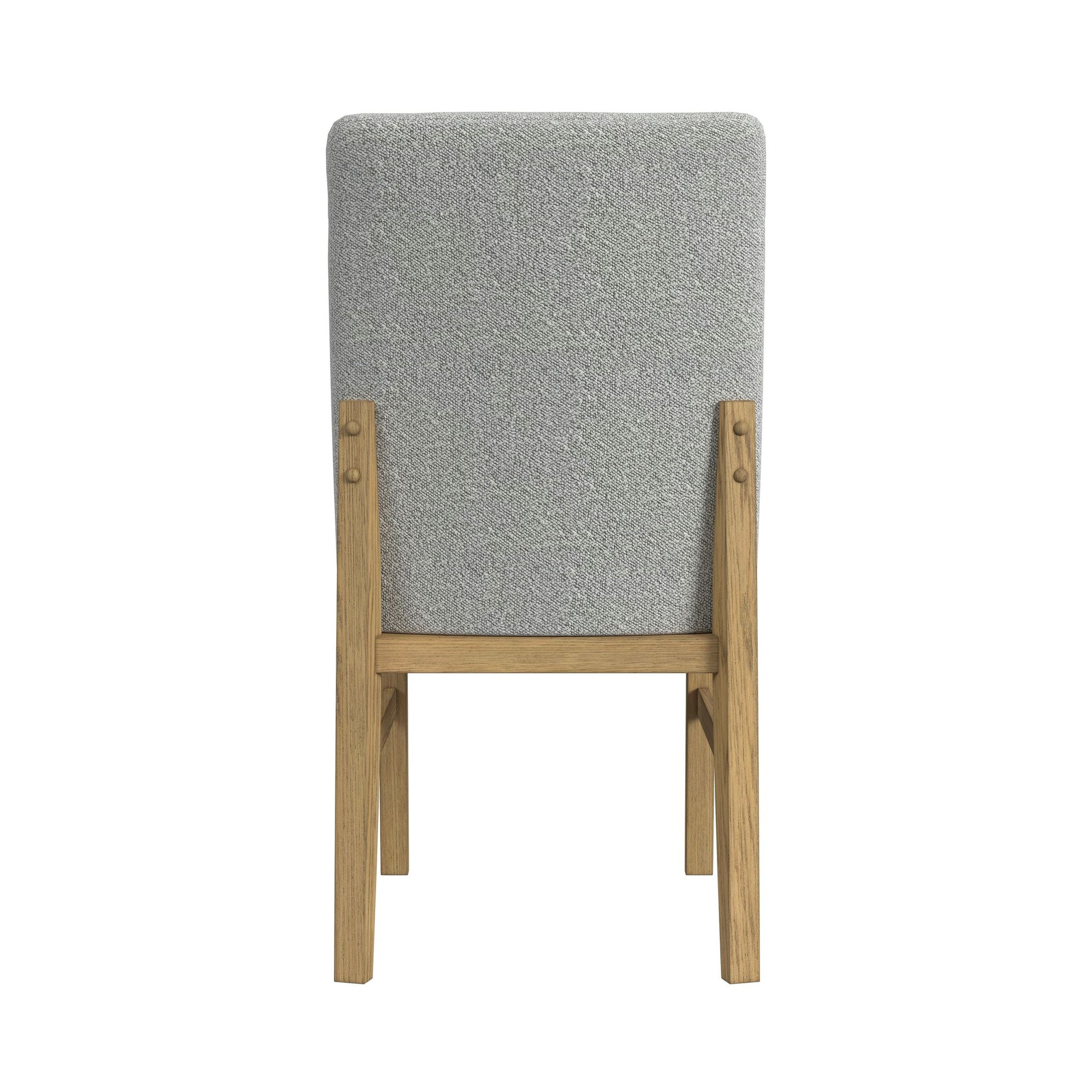 Portland Side Chair With Grey Fabric (Pgy1113-4) In Natural (2 Per Carton)