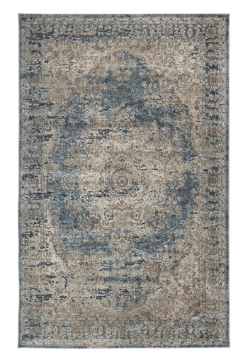 South 8' x 10' Rug in Blue/Beige