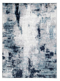 Leonelle 7'10" x 10' Rug in White/Blue/Gray