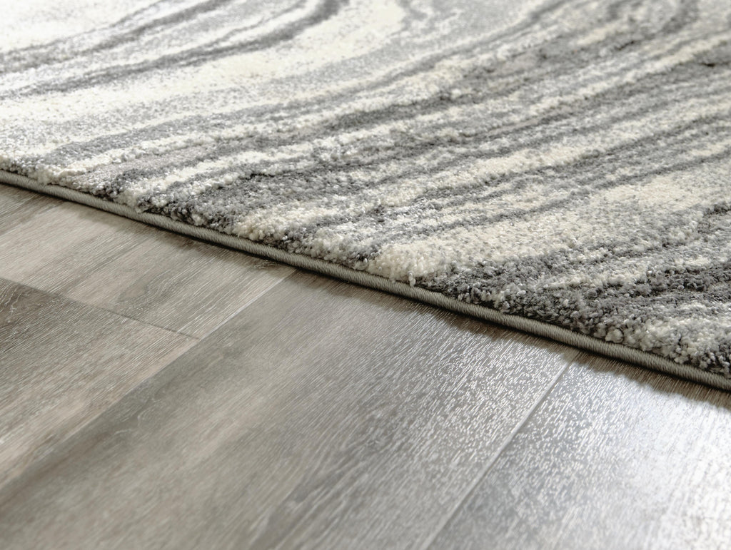 Wysdale 5'3" x 7'3" Rug in Ivory/Gray, detail view