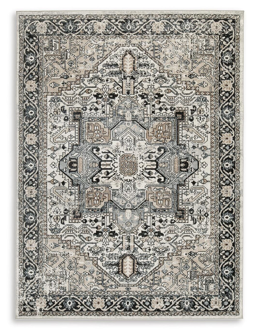Gregmoore 5'2" x 6'10" Washable Rug in Multi, alternate view 2