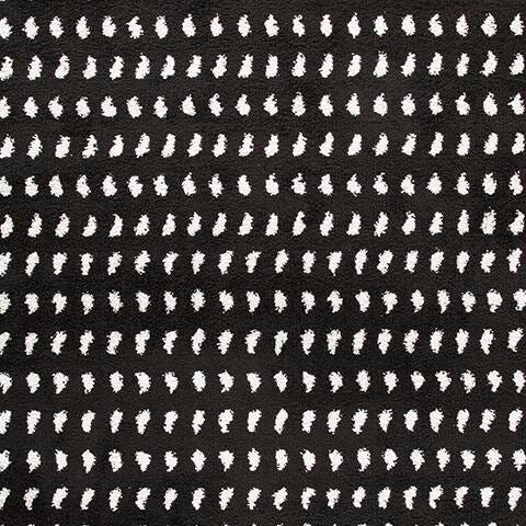 Minston 5' x 7' Rug in Black/White, fabric swatch
