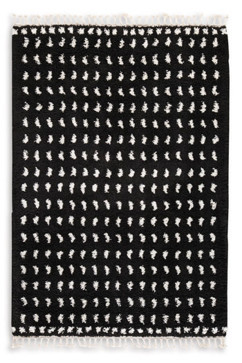 Minston 5' x 7' Rug in Black/White