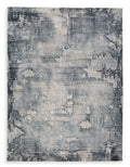 Langrich 5'3" x 7'3" Rug in Blue/Gray/Cream