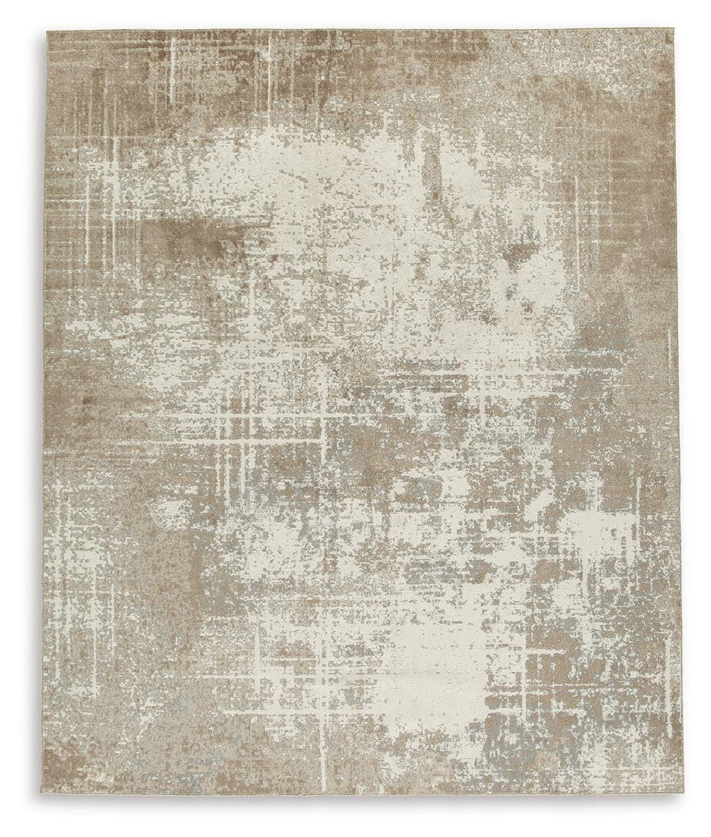 Grifflain 7'10" x 10'3" Washable Rug in Tan/Brown/Gray, alternate view 2