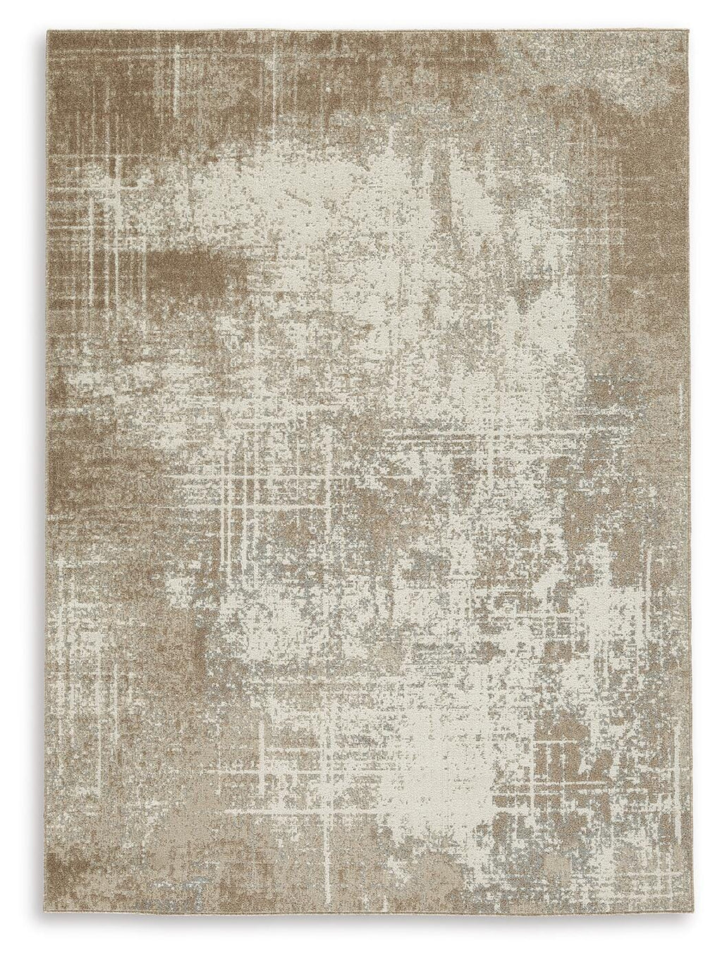 Grifflain 5'1" x 7' Washable Rug in Tan/Brown/Gray, alternate view 2