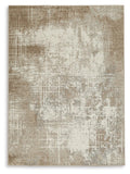 Grifflain 5'1" x 7' Washable Rug in Tan/Brown/Gray, alternate view 2