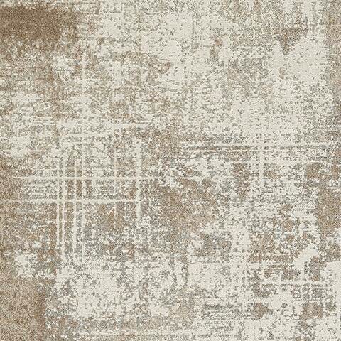Grifflain 5'1" x 7' Washable Rug in Tan/Brown/Gray, fabric swatch