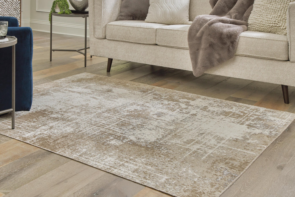 Grifflain 5'1" x 7' Washable Rug in Tan/Brown/Gray, alternate view 3