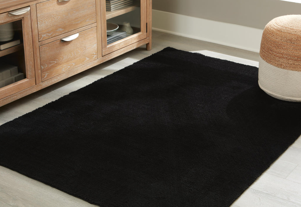 Anaben 8' x 10'1" Washable Rug in Black, alternate view 3