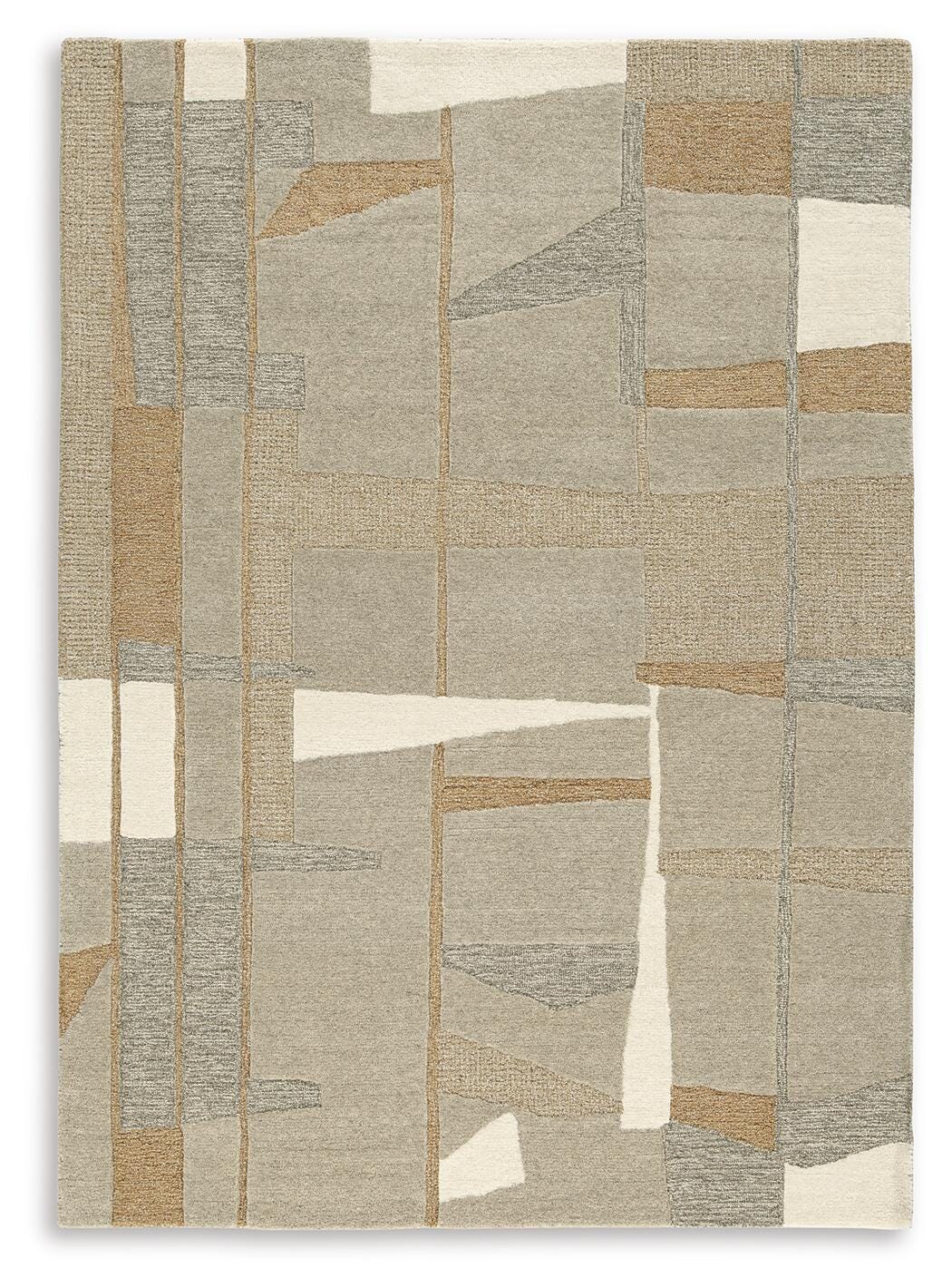Abbotton 5' x 7' Rug in Taupe/Gray/Caramel, alternate view 2
