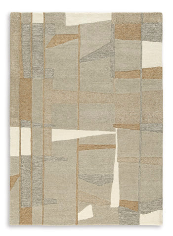 Abbotton 8' x 10' Rug in Taupe/Gray/Caramel