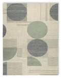 Dallane 8' x 10' Rug in Linen/Blue/Green