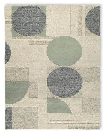 Dallane 8' x 10' Rug in Linen/Blue/Green