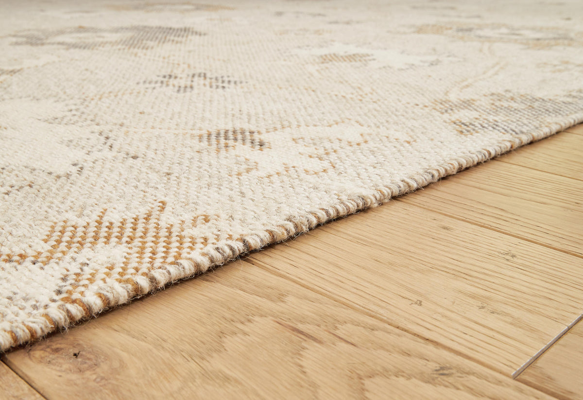 Calkin 8' x 10' Rug in Linen/Gray/Caramel, detail view