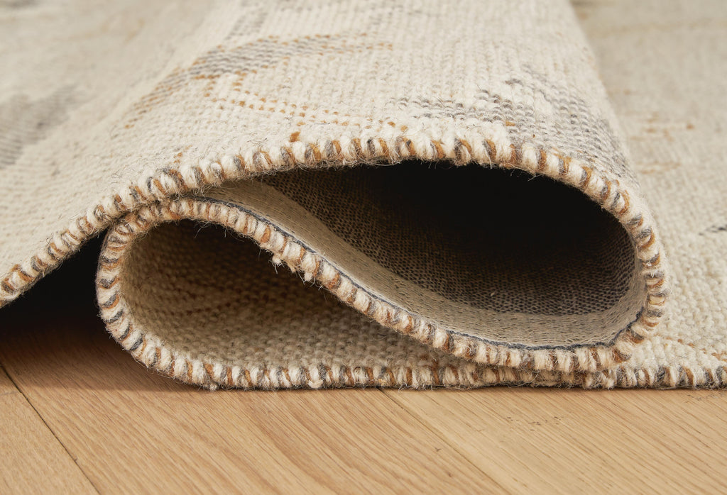 Calkin 5' x 7' Rug in Linen/Gray/Caramel, detail view