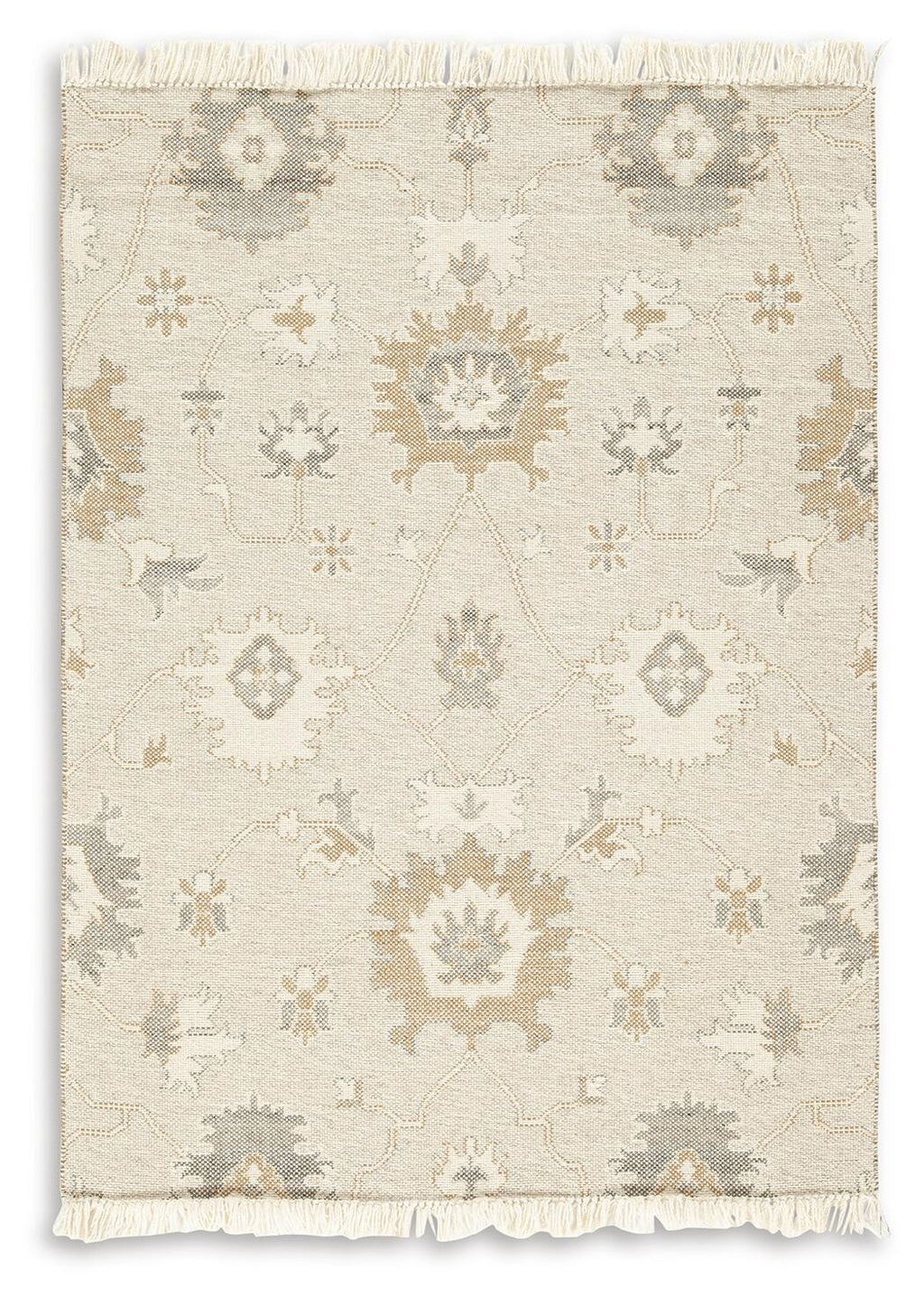 Calkin 5' x 7' Rug in Linen/Gray/Caramel, alternate view 2