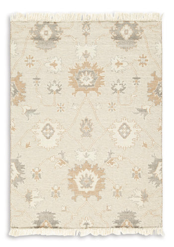 Calkin 5' x 7' Rug in Linen/Gray/Caramel