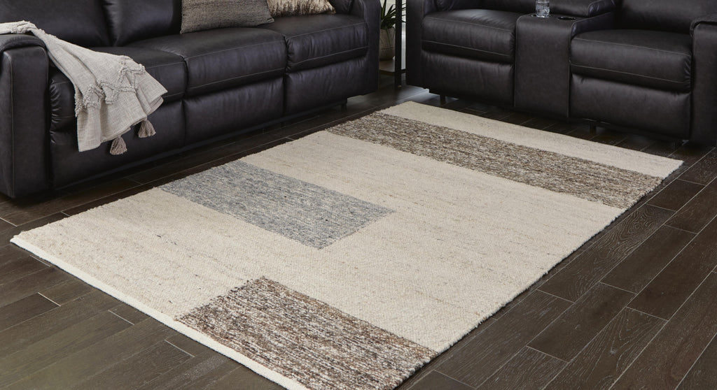 Barus 5' x 7' Rug in Beige/Brown/Gray, alternate view 3