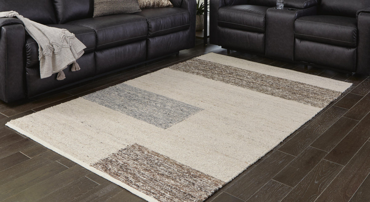 Barus 5' x 7' Rug in Beige/Brown/Gray, alternate view 3