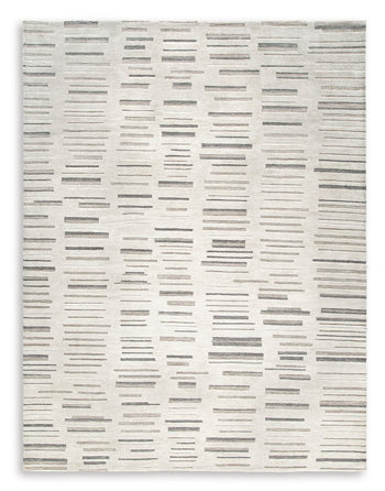 Leesdale 8' x 10' Rug in Ivory/Brown/Black