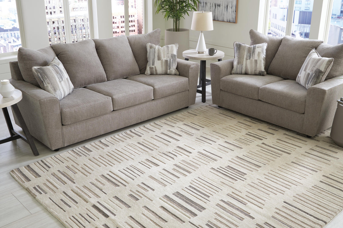 Leesdale 8' x 10' Rug in Ivory/Brown/Black, alternate view 3