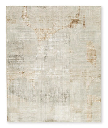 Truward 8' x 10' Rug in Linen/Gray/Caramel