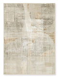 Truward 5' x 7' Rug in Linen/Gray/Caramel