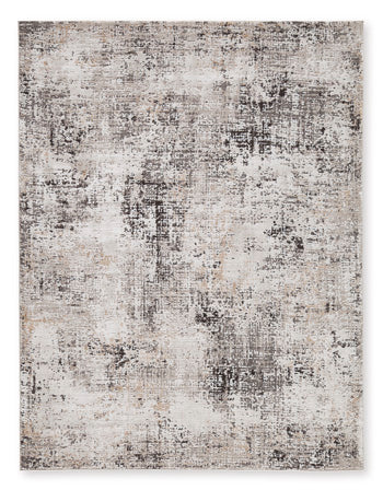 Elaning 5' x 7' Rug in Black/Gray/Cream