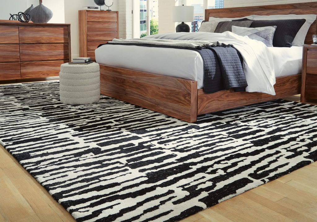 Bramshaw 10' x 14' Rug in Black/Ivory, alternate view 3