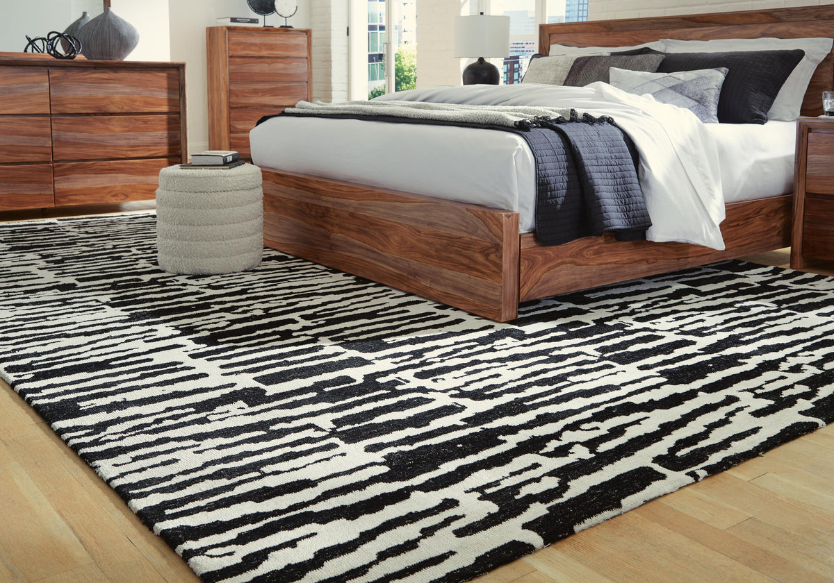 Bramshaw 10' x 14' Rug in Black/Ivory, alternate view 3
