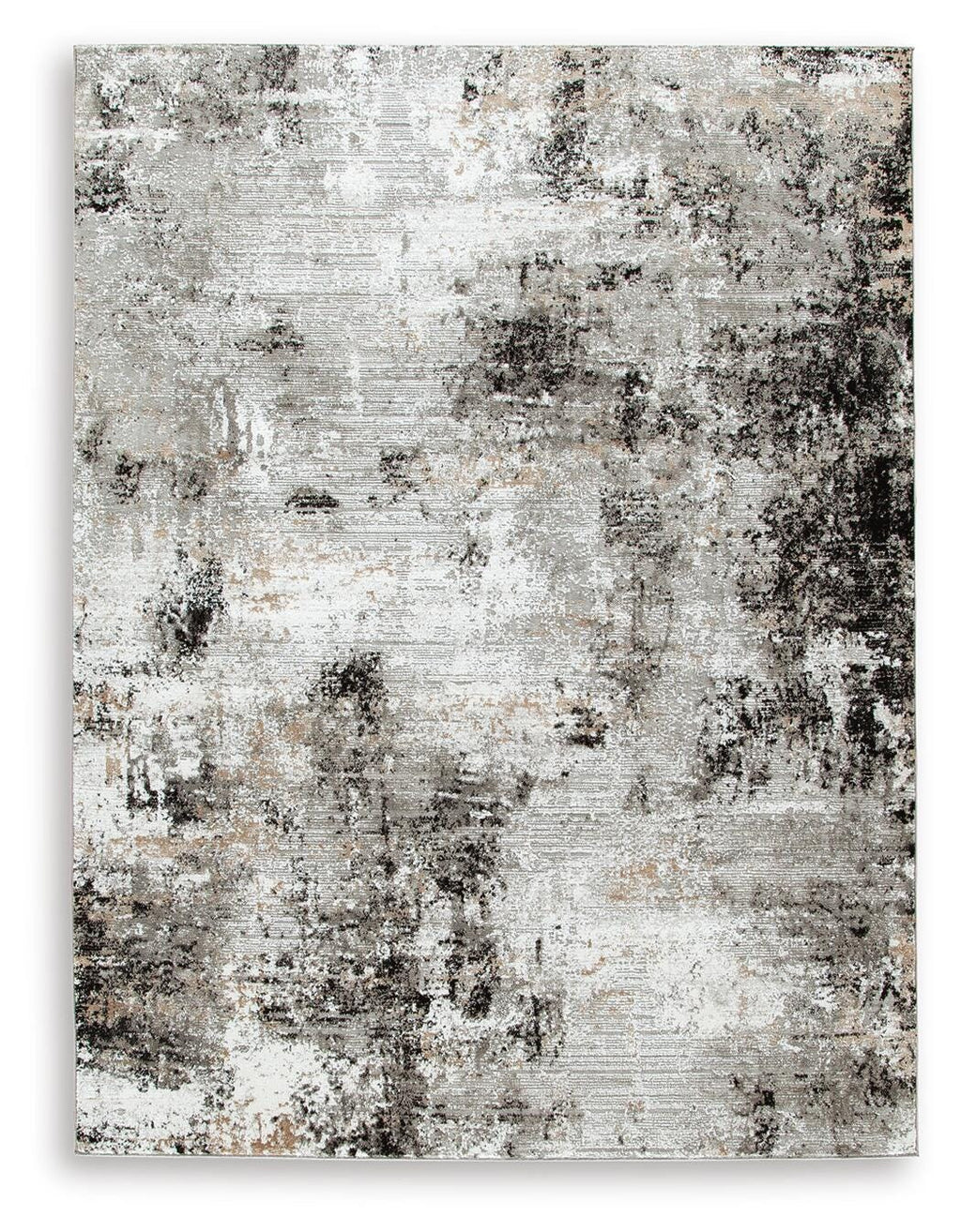 Langwell 5' x 7' Rug in Black/Gray/White, alternate view 2