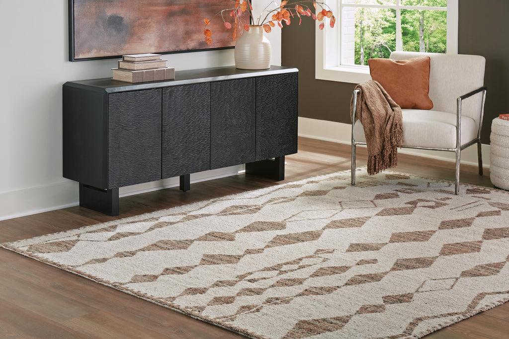 Brettler 8' x 10' Rug in Beige/Brown, alternate view 3