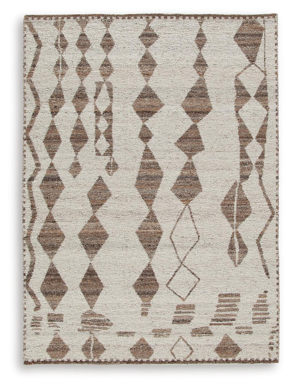 Brettler 5' x 7' Rug in Beige/Brown, alternate view 2