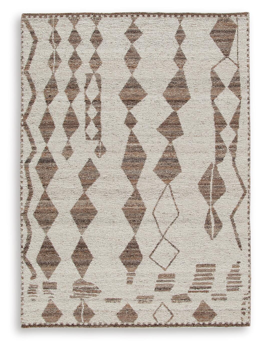 Brettler 5' x 7' Rug in Beige/Brown, alternate view 2